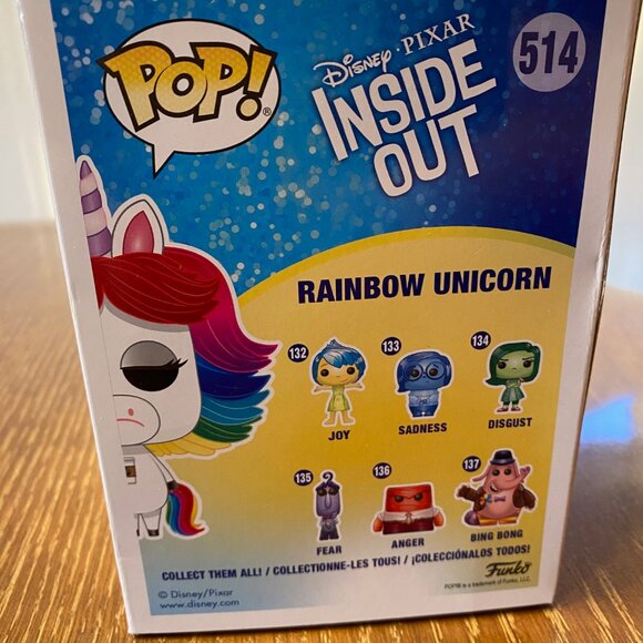 Rainbow Unicorn - Inside Out Pop! by Funko - Picture 4 of 6